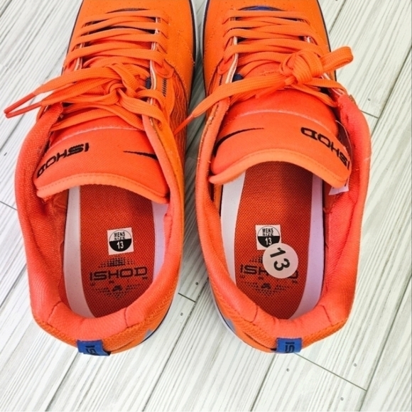 Nike SB Isod Wair Premium Skate Shoes in Orange Black and Blue Jay Size 12 NWOB - Picture 13 of 14